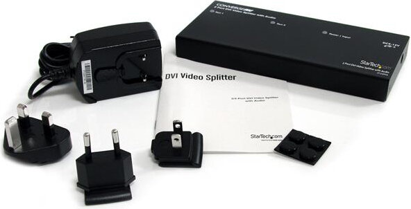 2-poort DVI Videosplitter (met audio)