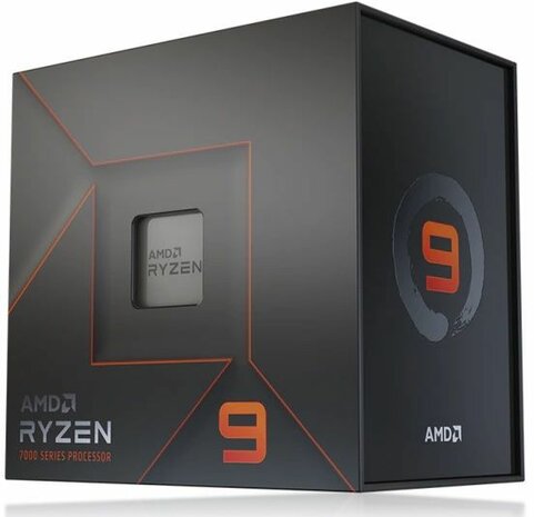 Socket AM5 : Ryzen 9-7900X, 4,7 GHz, 12-core, 24 threads, 64 MB cache, PIB/WOF