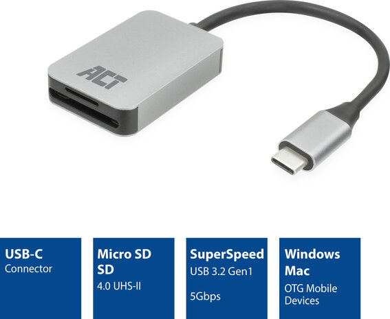 Card reader (USB 3.0 en USB-C)