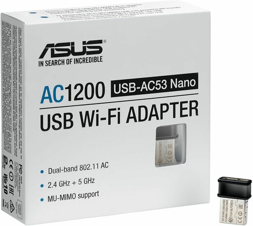 USB-AC53 Nano AC1200 WLAN Adapter 802.11AC (USB 2.0)