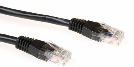 Cat6 UTP kabel (2 meter, zwart)