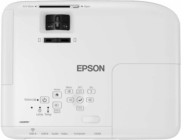 Epson EB-W06 3LCD projector (3700 lumens, WXGA 1280 x 800, 16:10, 720p)