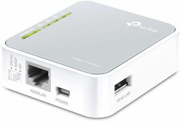 TL-MR3020 Portable 3G Wireless N Router (150 Mbps, UMTS, HSPA, EVDO, 3G/WAN failover)