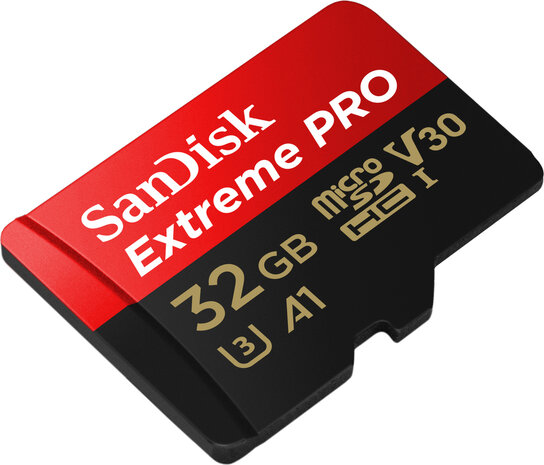 Extreme Pro microSDHC card 32 GB (100 MB/s, 667 speed, incl. adapter)