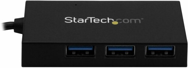 4-poort USB-Hub (USB 3.0 naar 3 x USB-A en 1 x USB-C, incl. stroomadapter)