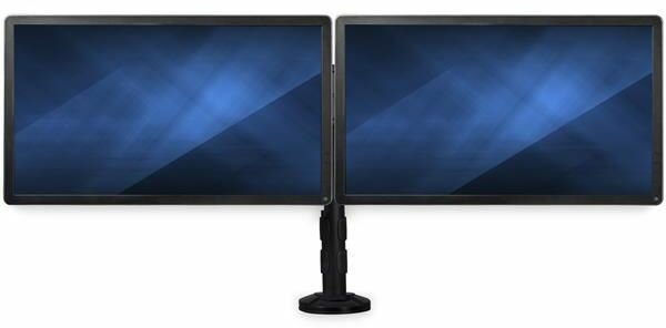 Desk-Mount Dual-Monitor Arm (tot 27&quot;, 2 monitors, zwart)