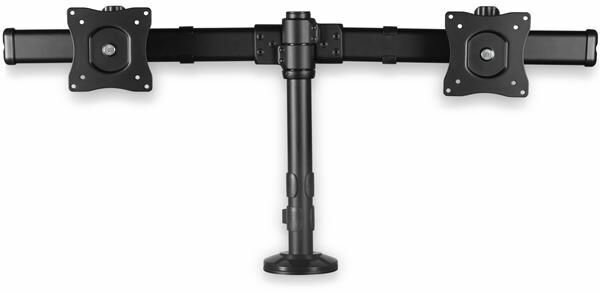 Desk-Mount Dual-Monitor Arm (tot 27&quot;, 2 monitors, zwart)