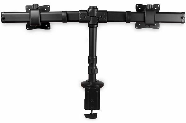 Desk-Mount Dual-Monitor Arm (tot 27&quot;, 2 monitors, zwart)