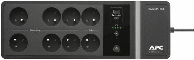 Back-UPS BE850G2-FR UPS (520 Watt, 850 VA, USB, 8 output connectors, zwart)