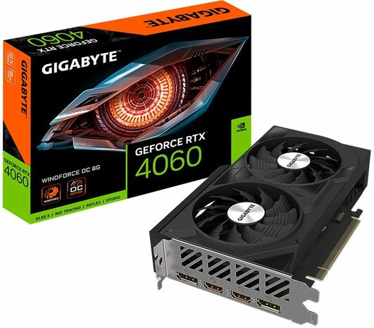 Geforce 4060 RTX WINDFORCE OC (8 GB, 2 x DisplayPort, 2 x HDMI)