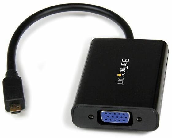 Micro HDMI naar VGA Adapter Converter voor smartphones, tablets en ultrabooks (1920 x 1200, met audio)