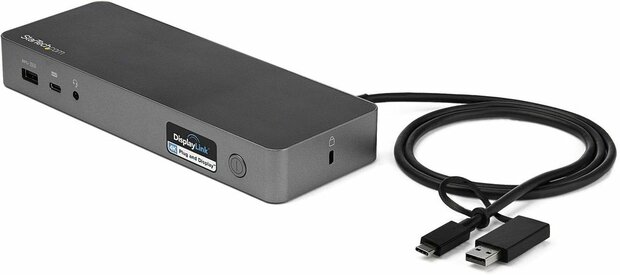 DK30C2DPPDUE Universal Laptop Docking Station (USB-C &amp; USB 3.0, 2 x 4K, 60 Watt, USB-C, 2 x HDMI, 2 x DisplayPort, GBLAN)