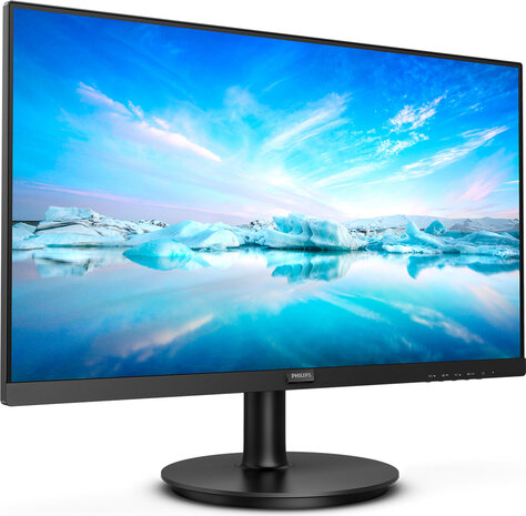 V-line 222V8LA LED 22&quot;, 1920 x 1080 Full HD, 3000:1, 4 ms, HDMI, VGA, DisplayPort, speakers, zwart