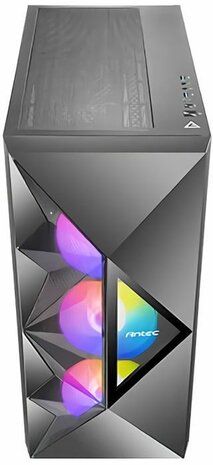 Dark League DF800 FLUX Medium Tower (ATX, windowed side panel tempered glass, USB/audio)