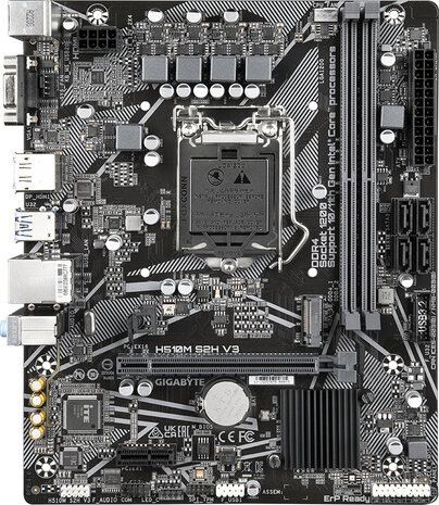 Socket 1200 : H510M S2H V3 (DDR4, M.2, DisplayPort, HDMI, DVI, mATX)