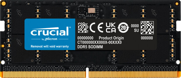 CT48G56C46S5 DDR5 48 GB, SO-DIMM 262-pin, 5600 MHz, PC5-44800, CL46, zwart