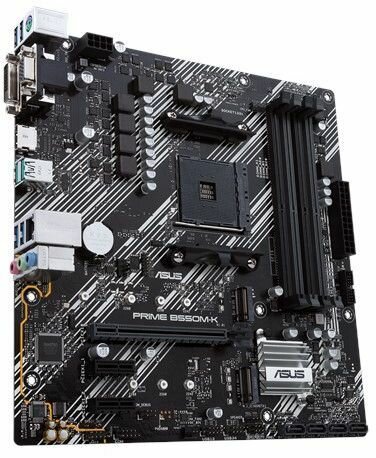 Socket AM4 : PRIME B550M-K (micro ATX, AMD B550, USB 3.2 Gen 1, USB 3.2 Gen 2, Gigabit LAN, onboard graphics, HD Audio 8-channel)