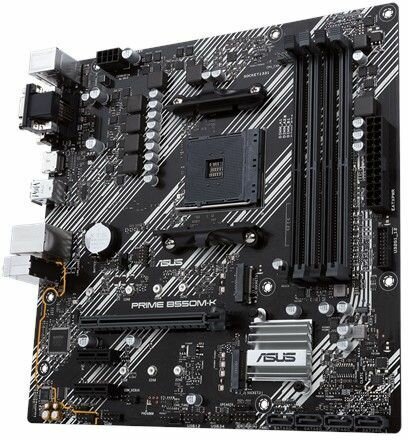 Socket AM4 : PRIME B550M-K (micro ATX, AMD B550, USB 3.2 Gen 1, USB 3.2 Gen 2, Gigabit LAN, onboard graphics, HD Audio 8-channel)