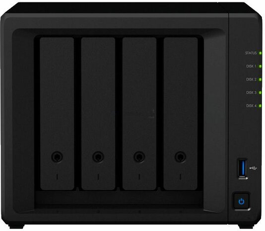 Disk Station DS423+ NAS-server (4 bays, SATA 6 Gb/s, RAID 0, 1, 5, 6, 10, JBOD, 2 GB RAM, Gigabit Ethernet, iSCSI support)