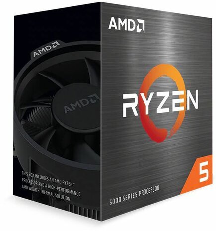 Socket AM4 : Ryzen 5-5600, 3,5 GHz, 6-cores, 12 threads, 32 MB cache (box)