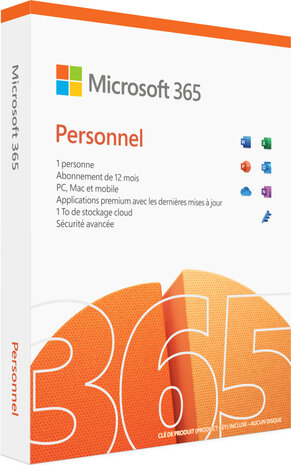 Office 365 Personal (1 jaar, 1 gebruiker, Frans, Windows/Mac/Android/iOS)