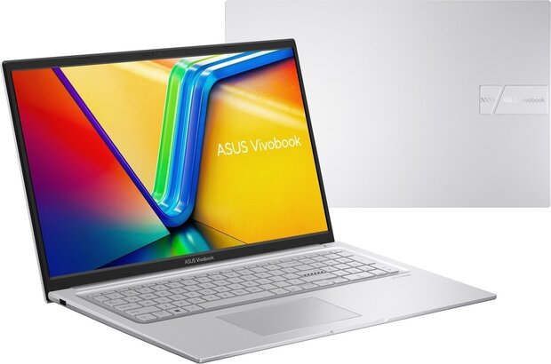 VivoBook 17 X1704ZA-BX221W (17,&quot; HD+ 1600 x 900, Intel Core i3-1215U, 8 GB DDR4, 512 GB M.2 NVMe PCIe SSD, Windows 11 Home, zlver, Azerty)