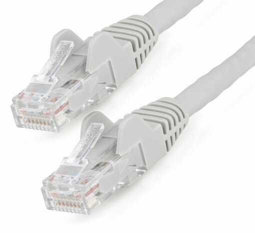 N6LPATCH2MGR LSZH Cat6 Ethernet kabel (10 Gigabit Snagless, RJ45, 100 Watt PoE, grijs, 2 m)