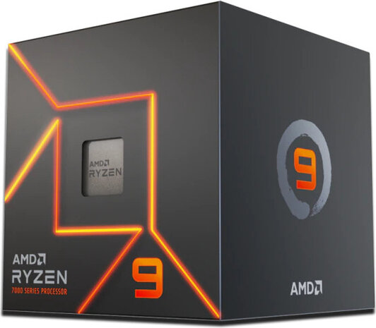 Socket AM5 : Ryzen 9-7900, 3,7 GHz, 12-cores, 24 threads, 64 MB cache (box)