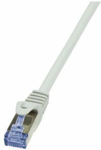 Cat6a S/FTP kabel (15 m, grijs)