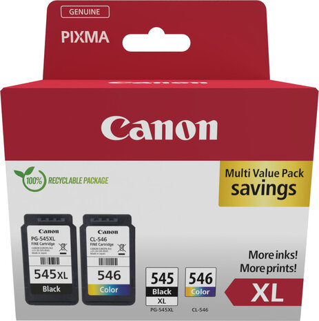 PG-545XL/CL-546XL Photo Valuepack (incl. 50 vellen A6 Glossy Photo Paper)