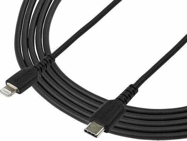 RUSBCLTMM2MB USB-C naar Lightning (2 meter, MFi Certified, zwart)