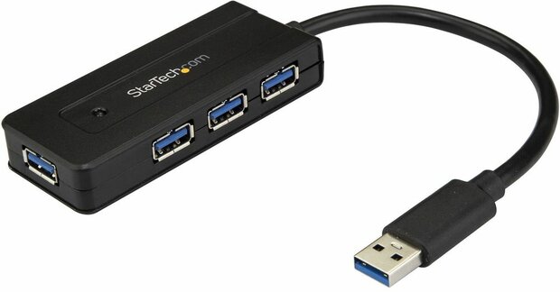 4-poort USB 3.0 Hub (met laadpoort, incl. adapter)