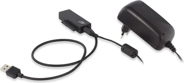 Interface adapter (2,5&quot;, 3,5&quot;, SATA, USB 3.2 Gen 1, zwart)