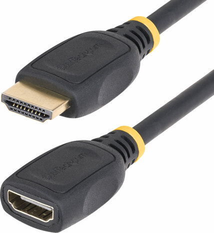 HDMI 2.0 Verlengkabel (4K, 60 Hz, M/F, High Speed, 1 meter, shielded, zwart)