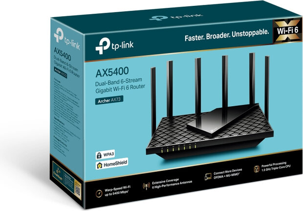 Archer AX72 (Wifi 6, 5400 Mbps, Gigabit)