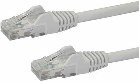 N6PATC50CMWH Cat6 Snagless Ethernet patchkabel (0,5 m, wit, RJ-45 M/M)