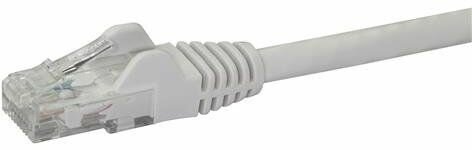 N6PATC50CMWH Cat6 Snagless Ethernet patchkabel (0,5 m, wit, RJ-45 M/M)