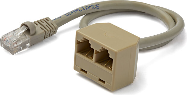 2-naar-1 RJ45 splitterkabel M naar 2 x F