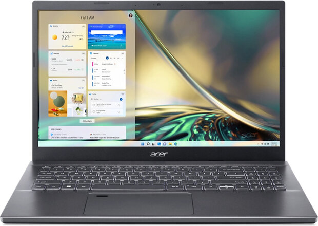 Aspire 5 A515-57G-79S8 (15,6&quot; Full HD IPS, Intel Core i7-1255U, 16 GB RAM, 1000 GB PCIe NVMe SSD, Geforce RTX 2050 4 GB, Windows 11 Home, grijs, Azerty)