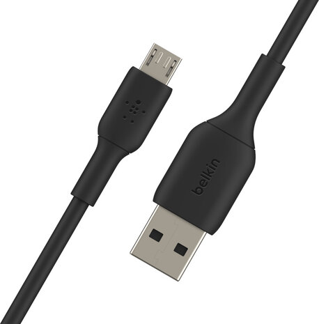 Boost Charge USB-kabel : micro-USB B M naar USB M (1 meter, zwart)