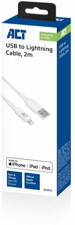 USB to Lightning Cable (2 meter, wit)