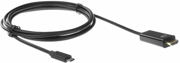 Adapterkabel : USB-C M naar HDMI M (2 m, 4K 60 Hz 4096 x 2160 support, zwart)