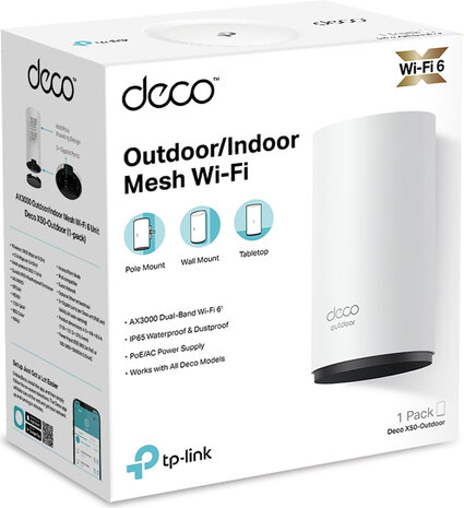 Deco X50 Outdoor Mesh (WiFi 6 802.11ax)