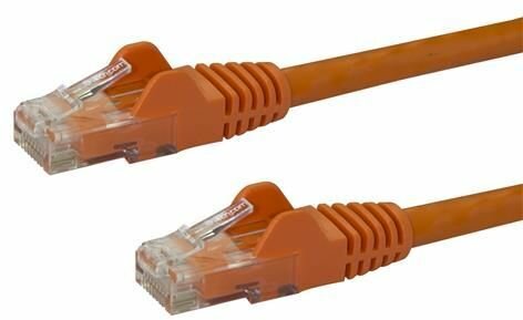 Cat6 Patchkabel (snagless RJ45 connectors, oranje, 10 meter)