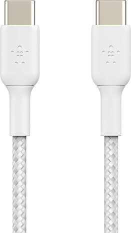 BoostCharge USB-kabel : 24 pin USB-C M/M (20 Volt, 3 A, 15 cm, wit)