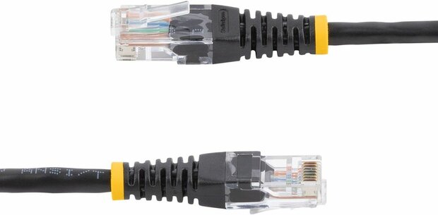 Molded Cat5e UTP Patchkabel (15 meter, zwart)