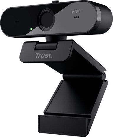 Taxon QHD-webcam (2K QHD-webcam, automatische focus, dubbele microfoon en privacyfilter)