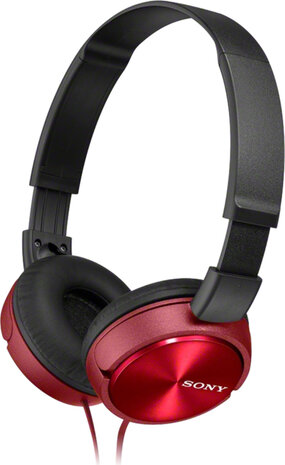 MDR ZX310 Headphones (full size, rood)