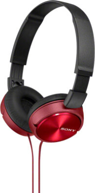 MDR ZX310 Headphones (full size, rood)