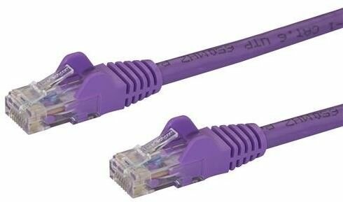 N6PATC50CMPL Cat6 Snagless Ethernet patchkabel (0,5 m, purper, RJ-45 M/M)